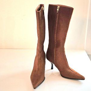 SERGIO ROSSI Pointy Pony Hair Boots -BRAND NEW!